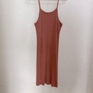 Zara NWT Dusty rose ribbed dress 13-14
